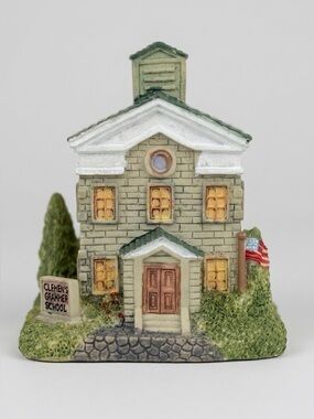 Liberty Falls The Clemen’s School Vintage Village Building AH63 NIB